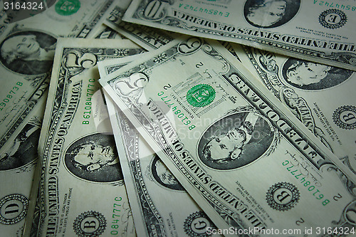 Image of background from American dollar bank notes 