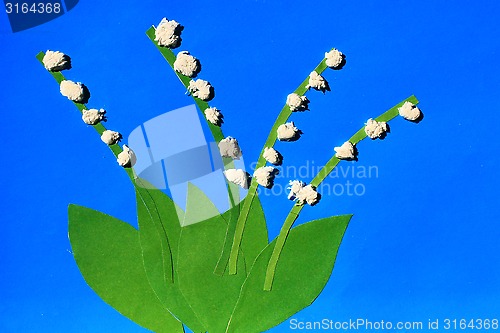 Image of children's odd flowers of lilies of the valley