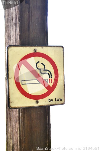 Image of No smoking sign