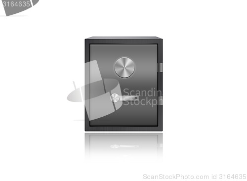 Image of Safe box isolated on white