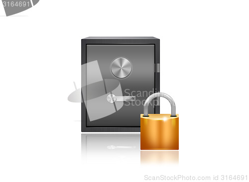 Image of Safe and a padlock