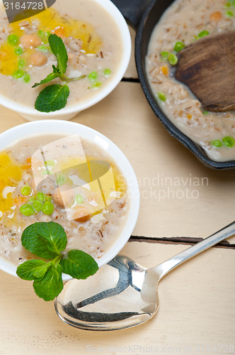 Image of Hearty Middle Eastern Chickpea and Barley Soup
