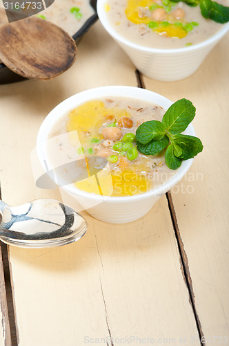 Image of Hearty Middle Eastern Chickpea and Barley Soup