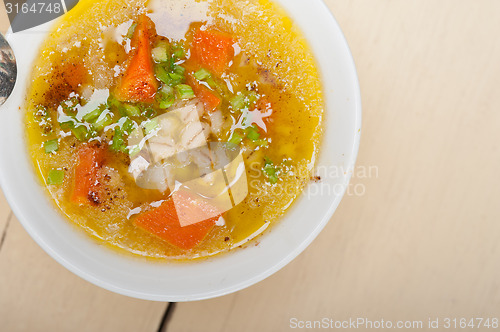 Image of Syrian barley broth soup Aleppo style