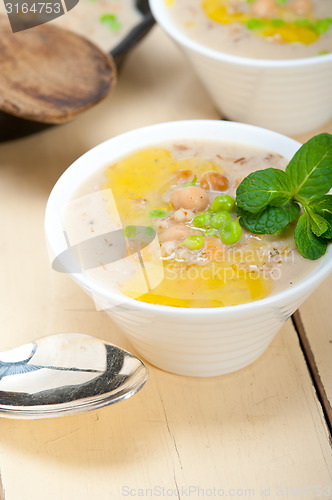 Image of Hearty Middle Eastern Chickpea and Barley Soup