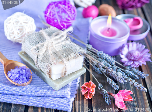 Image of sea salt and soap