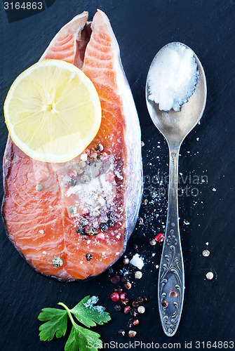 Image of salmon steak