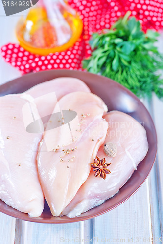 Image of raw chicken fillet