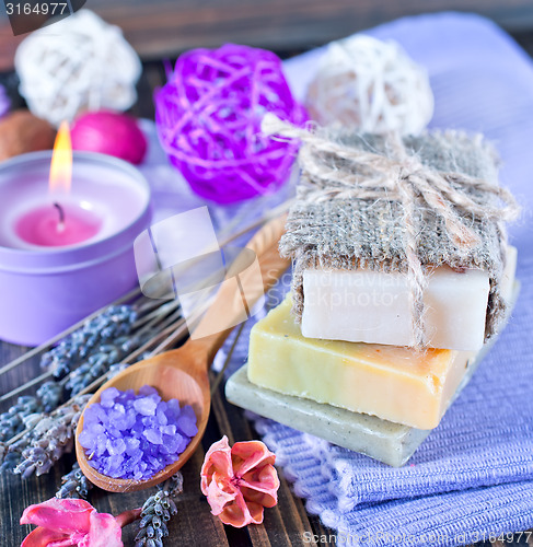 Image of sea salt and soap