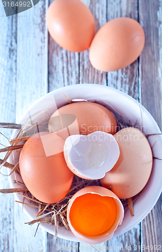 Image of raw eggs