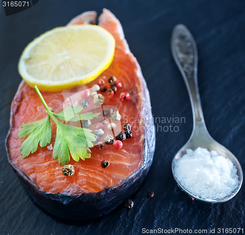 Image of salmon steak