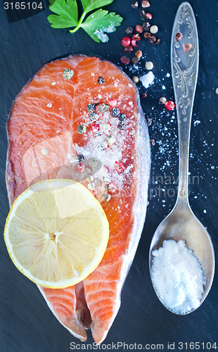 Image of salmon steak