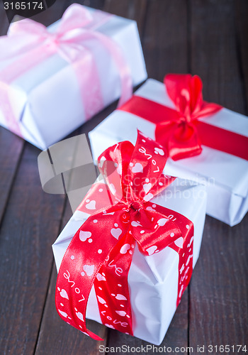 Image of boxes for present