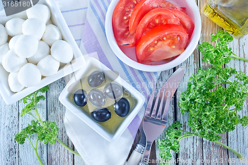 Image of ingredients for salad