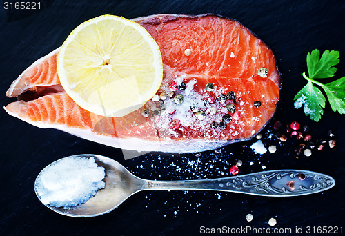 Image of salmon steak