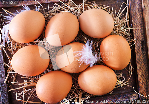 Image of raw eggs