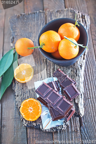 Image of chocolate and tangerines