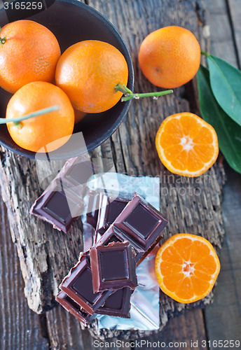 Image of chocolate and tangerines