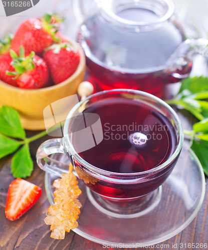 Image of strawberry tea