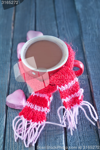 Image of candy and cocoa in cup