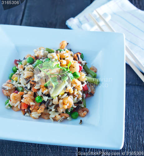 Image of rice with vegetables