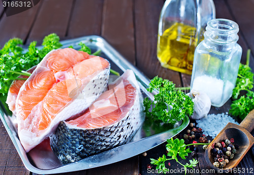 Image of raw salmon