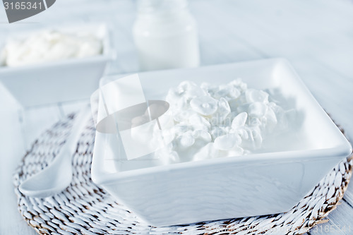 Image of cheese,milk and sour cream