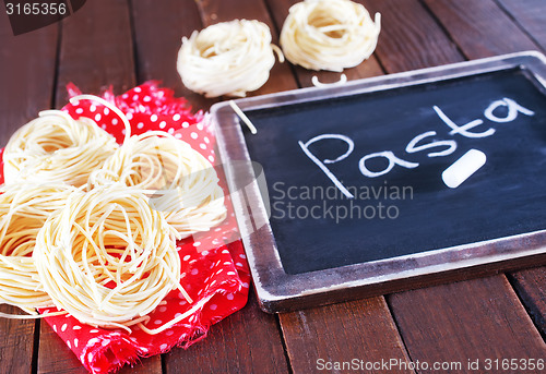 Image of raw pasta