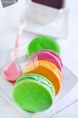 Image of macaroons on plate