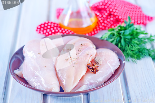 Image of raw chicken fillet