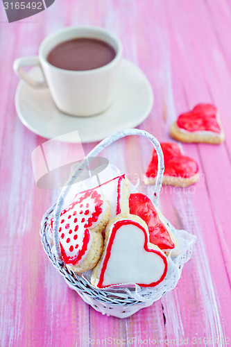 Image of cookies and cocoa drink