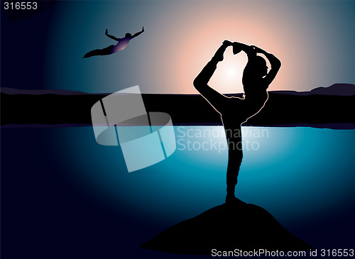 Image of yoga rock