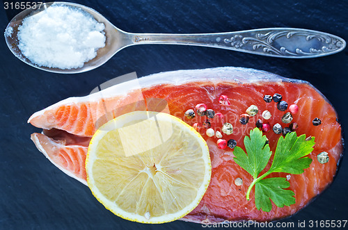 Image of salmon steak