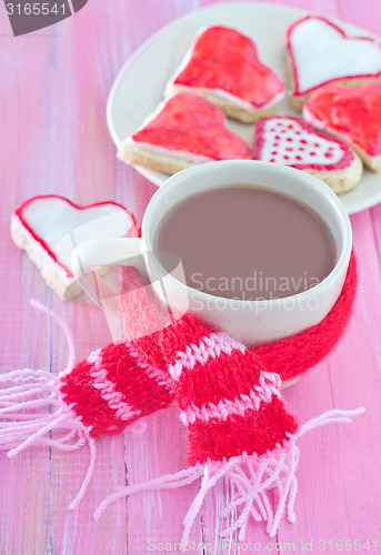 Image of cookies and cocoa in cup