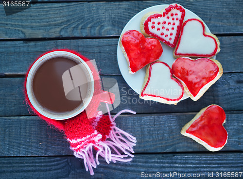 Image of cookies and cocoa drink