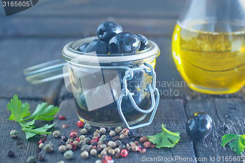 Image of oil and olives