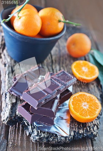 Image of chocolate and tangerines