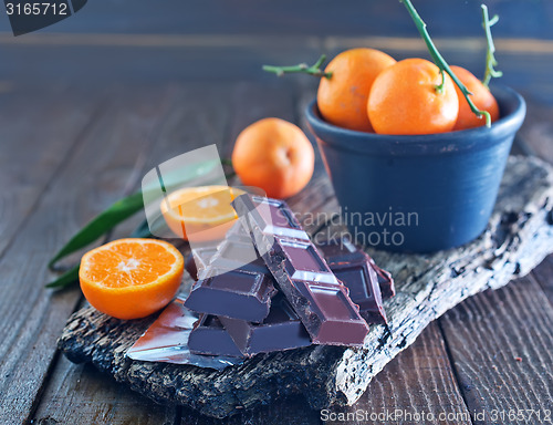 Image of chocolate and tangerines