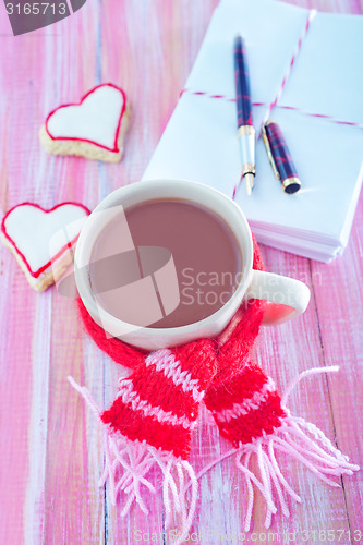 Image of cookies and cocoa drink