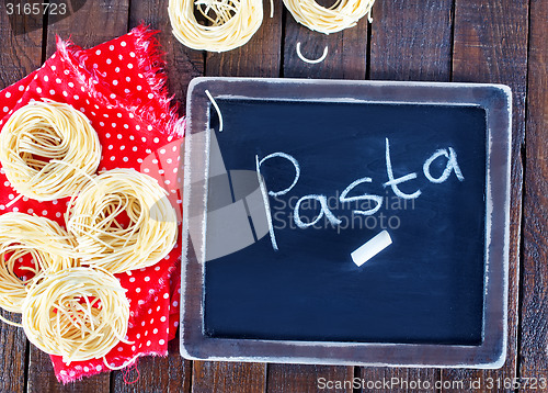 Image of raw pasta