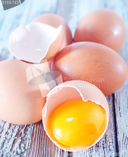 Image of raw eggs