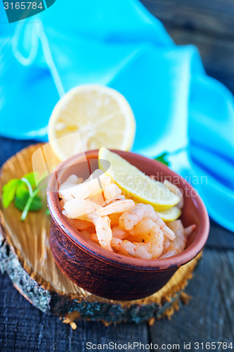 Image of boiled shrimps