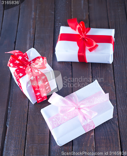 Image of boxes for present
