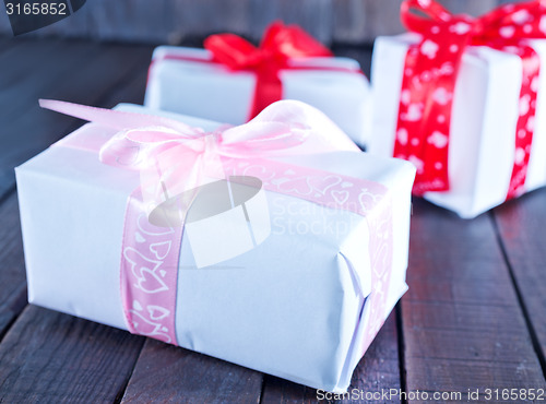 Image of boxes for present