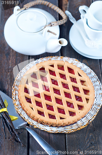 Image of Homemade cherry pie 