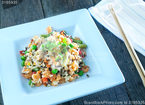 Image of rice with vegetables