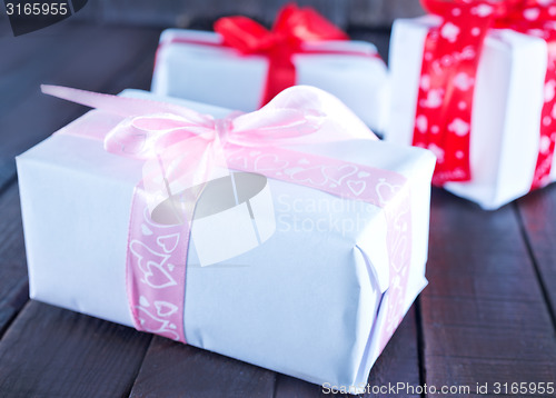 Image of boxes for present