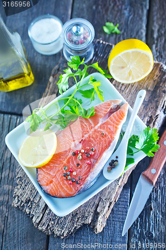 Image of raw salmon