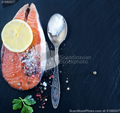 Image of salmon steak