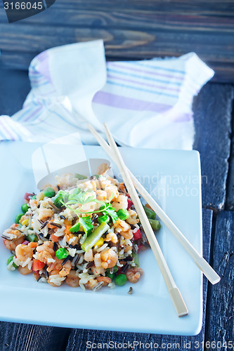 Image of rice with vegetables